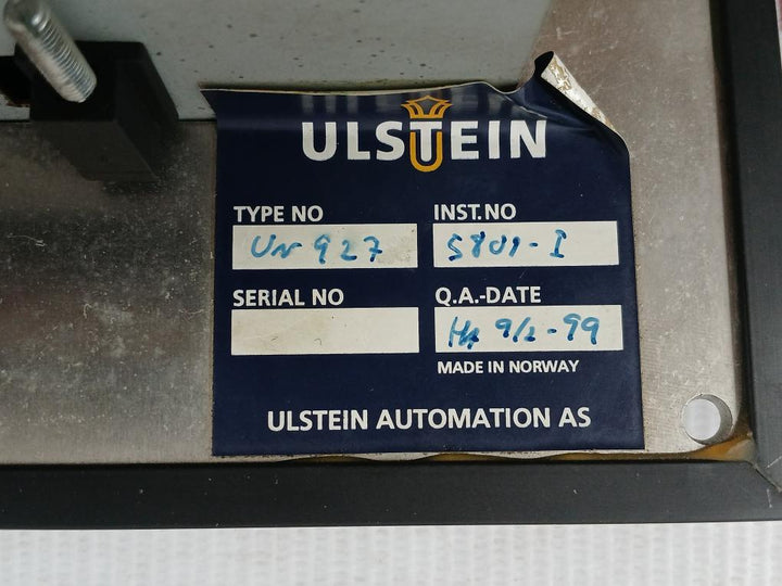 Engineer Alarm Panel 115/250V 2A 50/60Hz Ulstein Automation Un 927