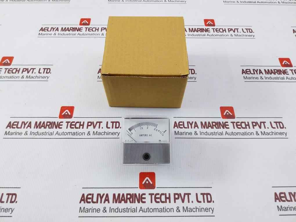 Engro 255L Analog Panel Ammeter 0.5-2.5/15 Amperes Ac