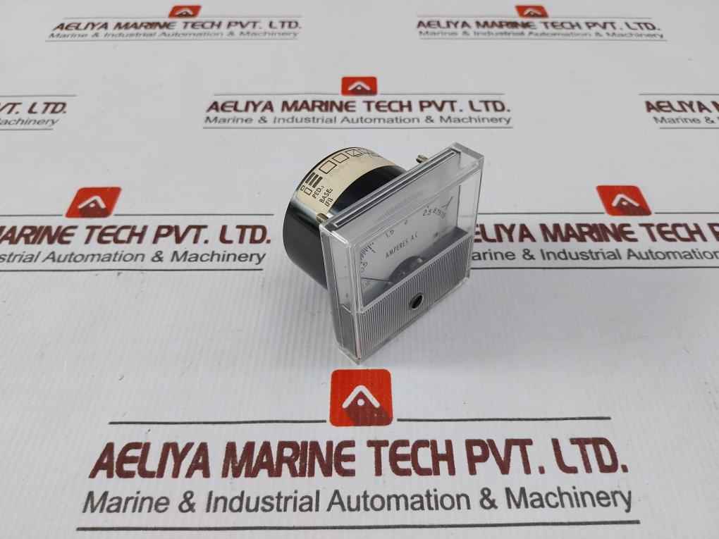 Engro 255L Analog Panel Ammeter 0.5-2.5/15 Amperes Ac