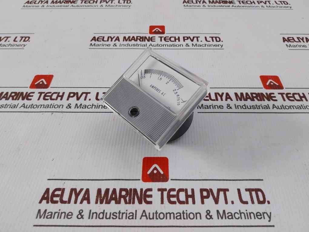 Engro 255L Analog Panel Ammeter 0.5-2.5/15 Amperes Ac