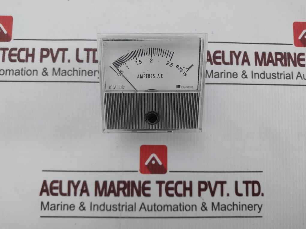 Engro Amperes Ac 0.5-2 To 5/15 Analog Panel Meter