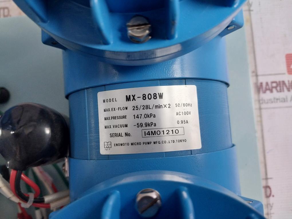 Enomoto Micro Pump Mx-808W Diaphragm Type Pump Ac100V 147.0Kpa