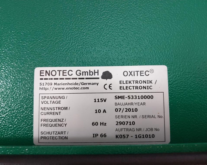 Enotec Gas Analyzer System 115V 60Hz 40-82°C Sme-53310000