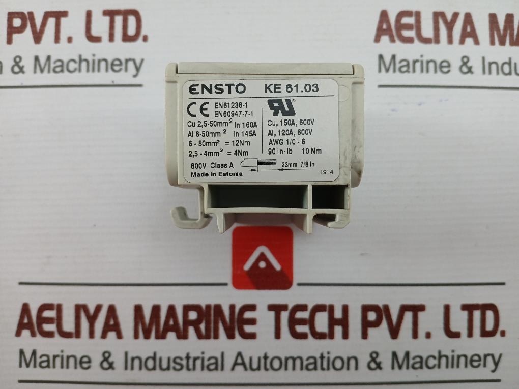 Lot Of 6X Ensto Ke 61.03 3-pole Universal Terminal Block
