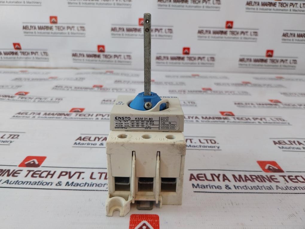 Ensto KSM 31.80 Load Brake Rotary Switch 80A 50/60Hz