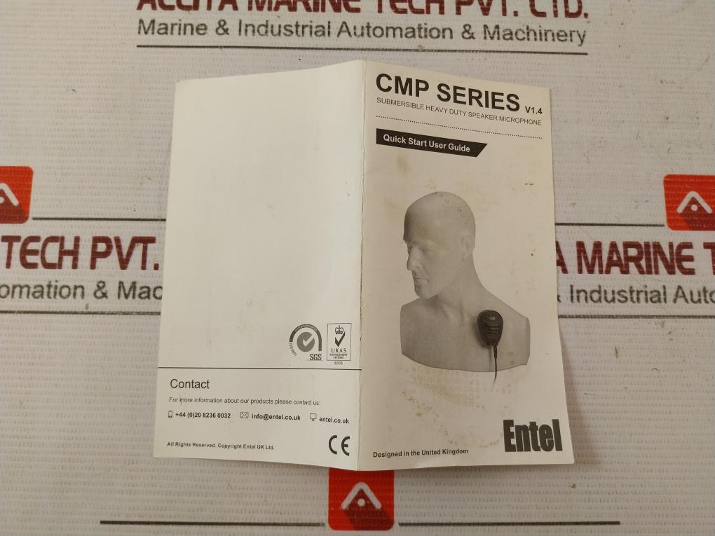 Entel Cmp750 Submersible Heavy Duty Lapel Microphone 500 Mw 75X60X35Mm V1.4