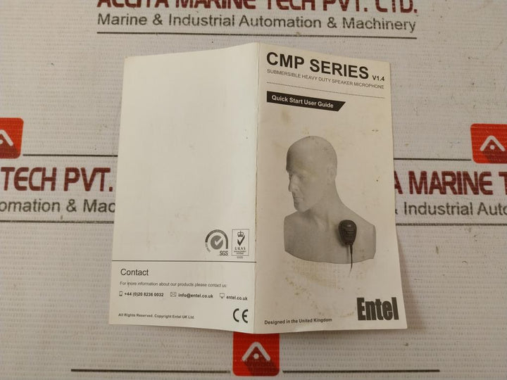 Entel Cmp750 Submersible Heavy Duty Lapel Microphone 500 Mw 75X60X35Mm V1.4