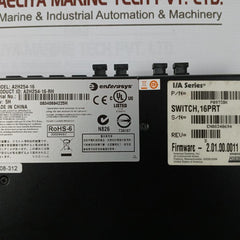 Enterasys A2H254-16 I/A Series Ethernet Switch Sw0002 E164374 16Prt 50-60Hz