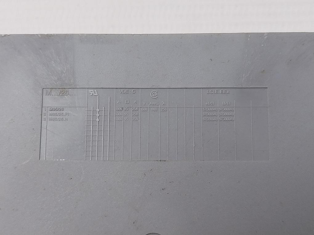 Lot Of 5X Entrelec M95/26 Terminal Block With Screw Clamp Termination 1000V - Aeliya Marine Tech