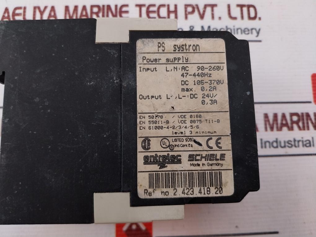 Entrelec Schiele 2.423.418.20 Switching Power Supply 90-260V 47-440Hz