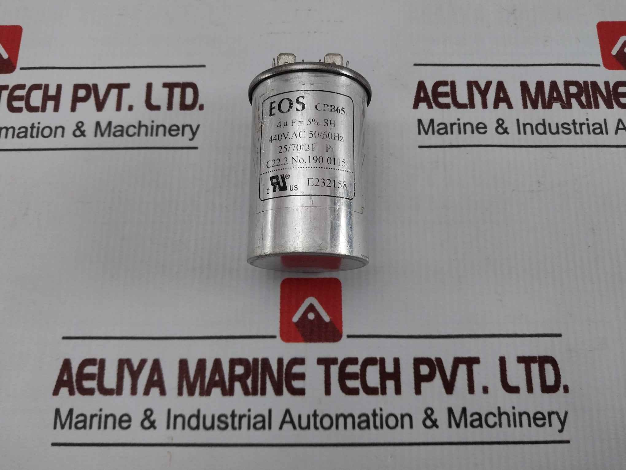 Eos Cbb65 Capacitor 440V.Ac 50/60Hz 440V.Ac 50/60Hz