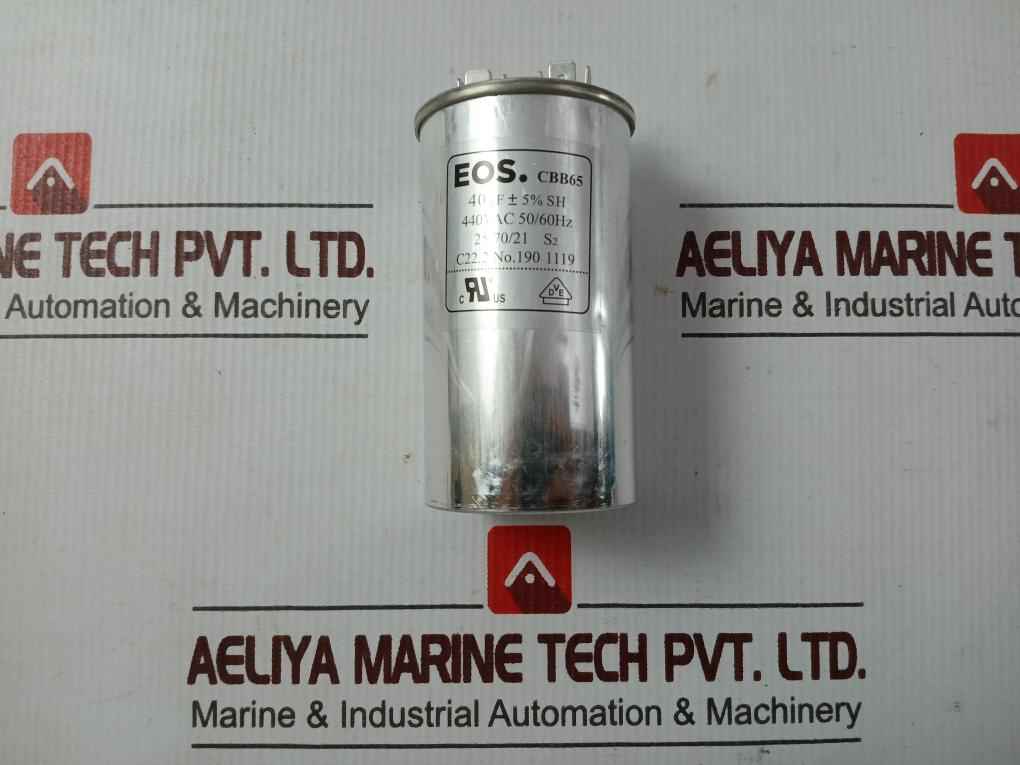 Eos Cbb65 Capacitor 440Vac 50/60Hz