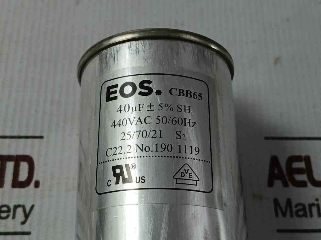 Eos Cbb65 Capacitor 440Vac 50/60Hz