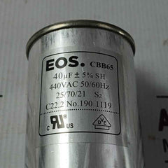 Eos Cbb65 Capacitor 440Vac 50/60Hz