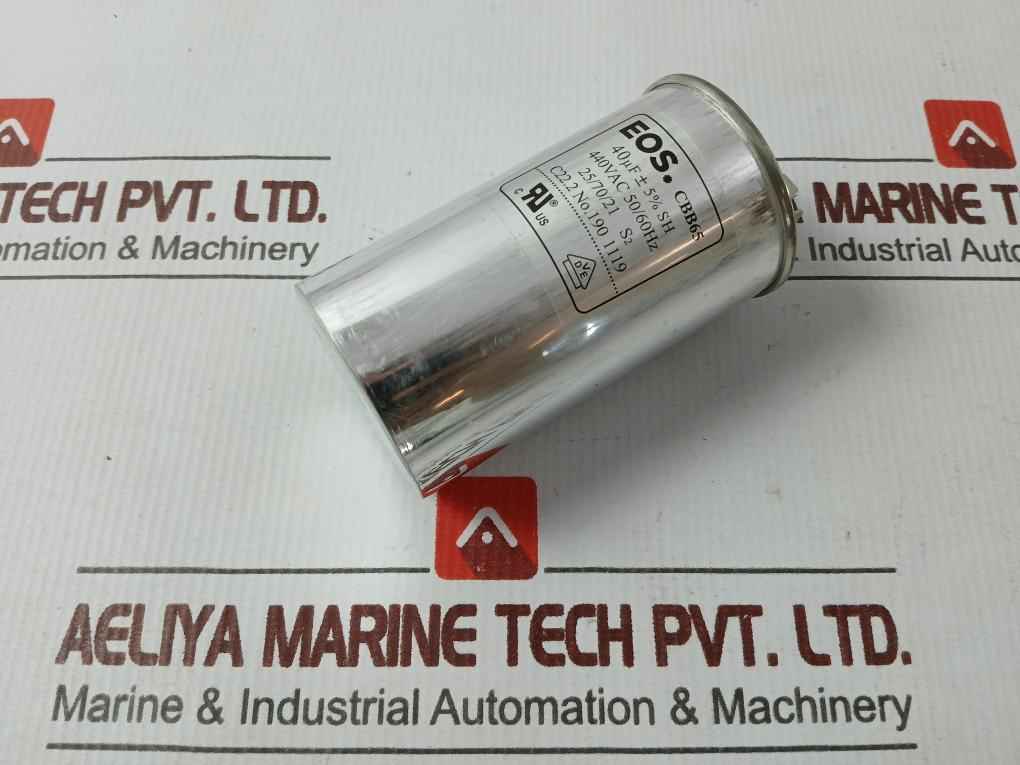 Eos Cbb65 Capacitor 440Vac 50/60Hz
