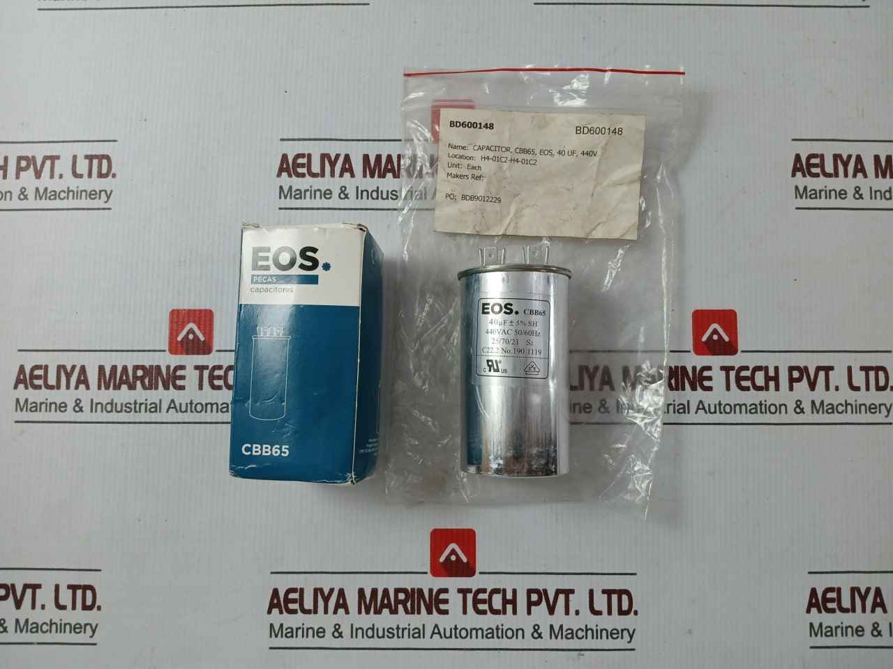 Eos Cbb65 Capacitor 440Vac 50/60Hz