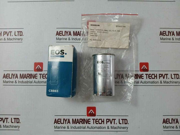 Eos Cbb65 Capacitor 440Vac 50/60Hz