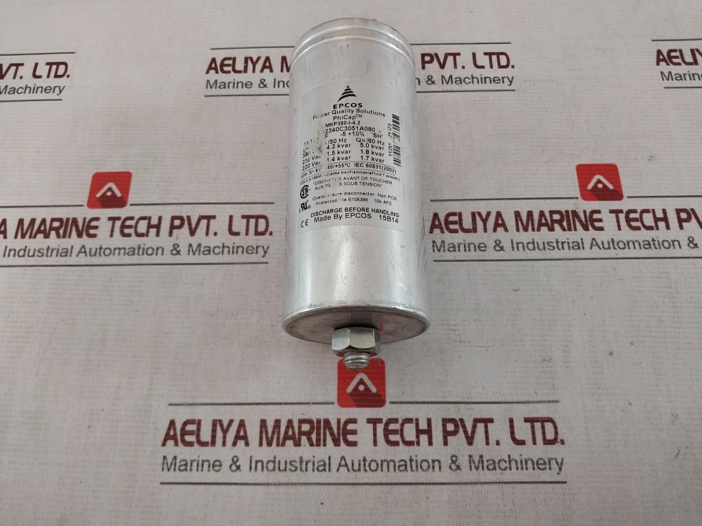 Epcos B32340C3051A080 Film Capacitor Mkp380-i-4.2 380Vac 4.2Kvar 5.0 Kvar