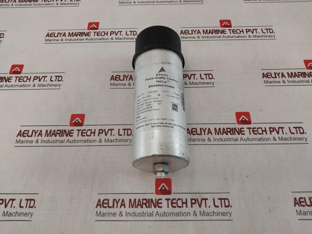 Epcos B32344N4102A040 Capacitor 440V 50Hz 13.1 Amp 10.0 Kvar Phase 3 39N23