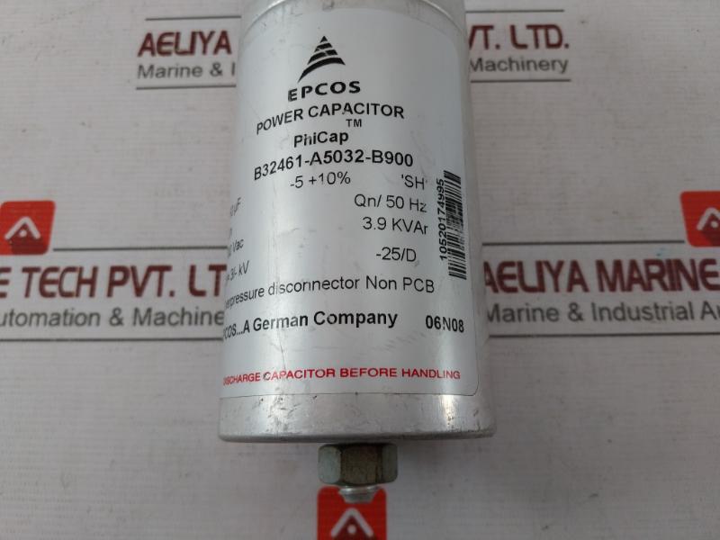 Epcos B32461-a5032-b900 Power Capacitor 500Vac 3.9Kvar 06N08 10520174995