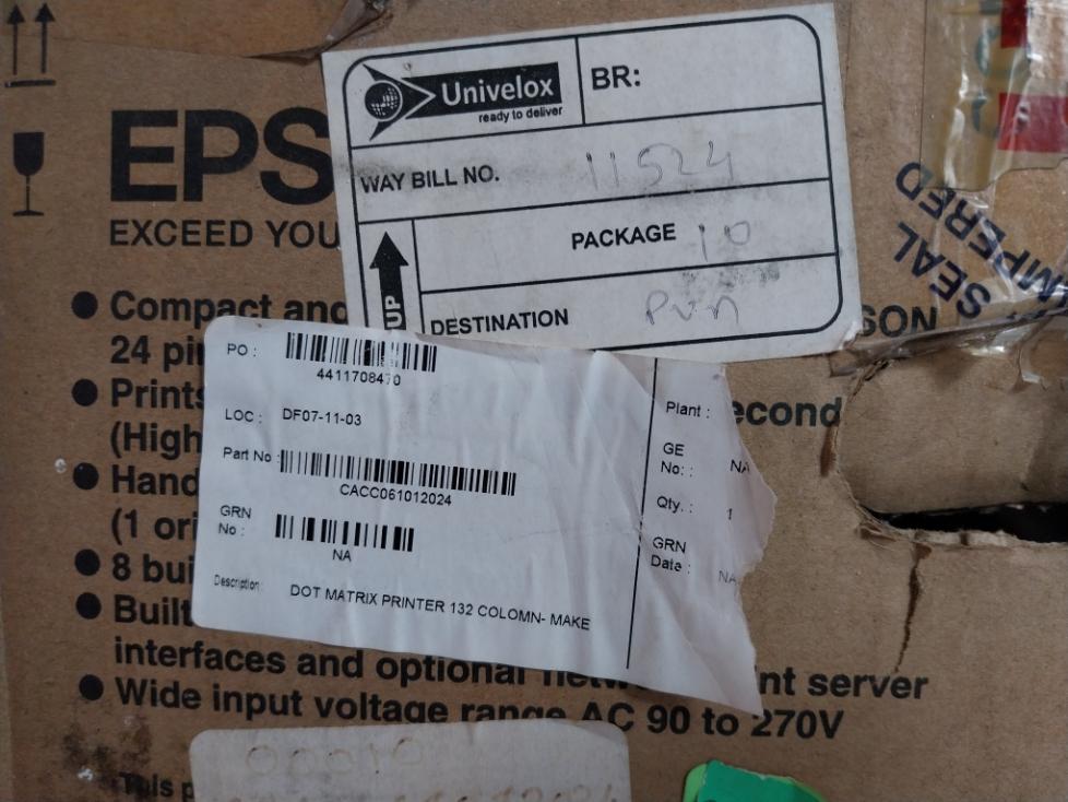 Impact Dot Matrix Printer By Epson Lq-1150 Ii, 50-60 Hz