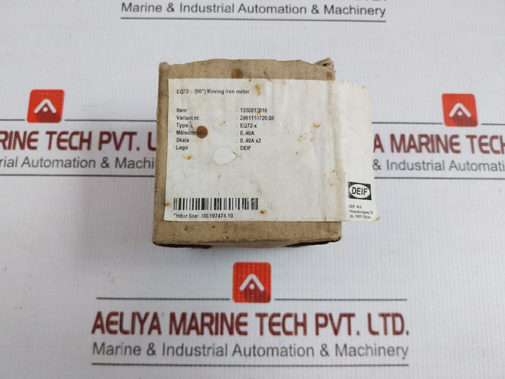 Eq72-x Moving Iron Ammeter 600V 0-80A Deif