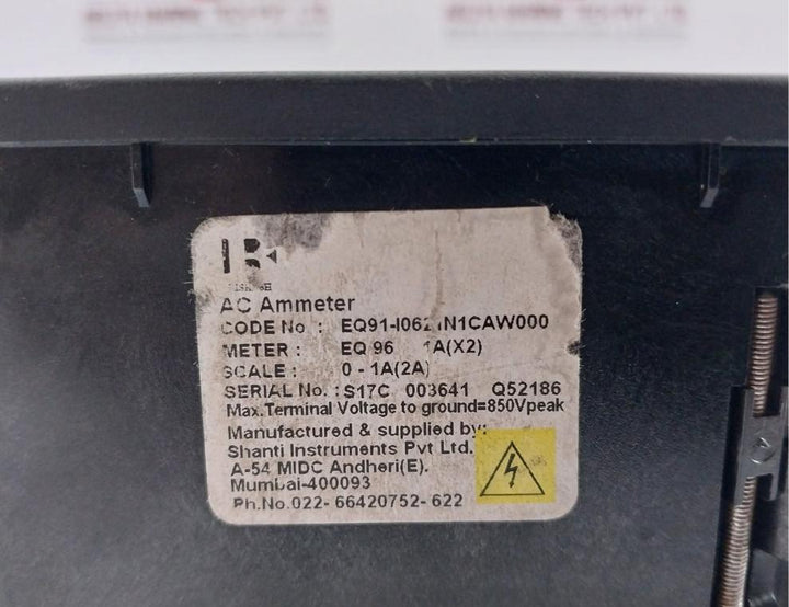 Eq91-i0621N1Caw000 Ac Ammeter Rishabh Instruments