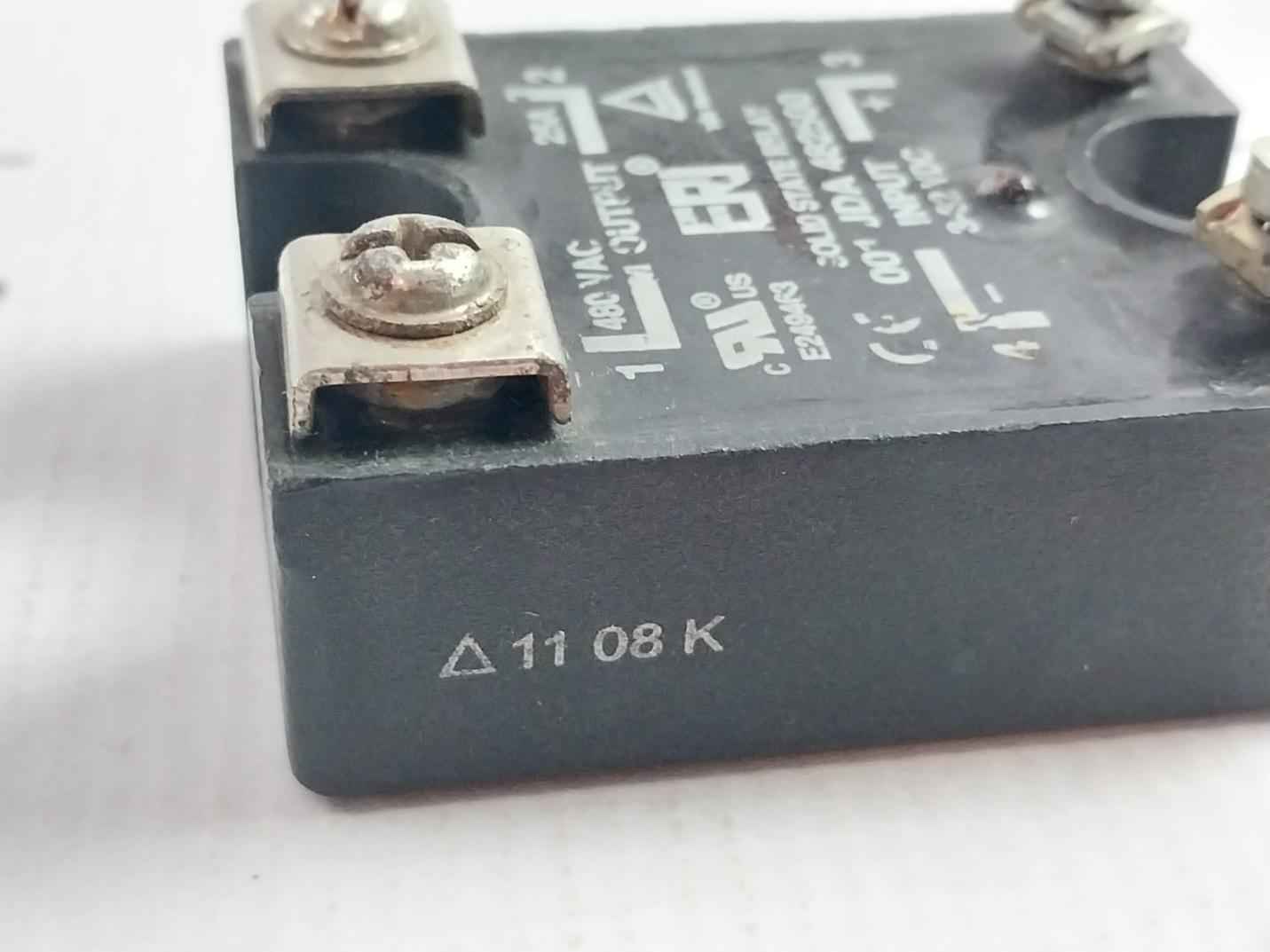 Eri 001 Jda 482500 Solid State Relay 480Vac 25A 3-32 Vdc