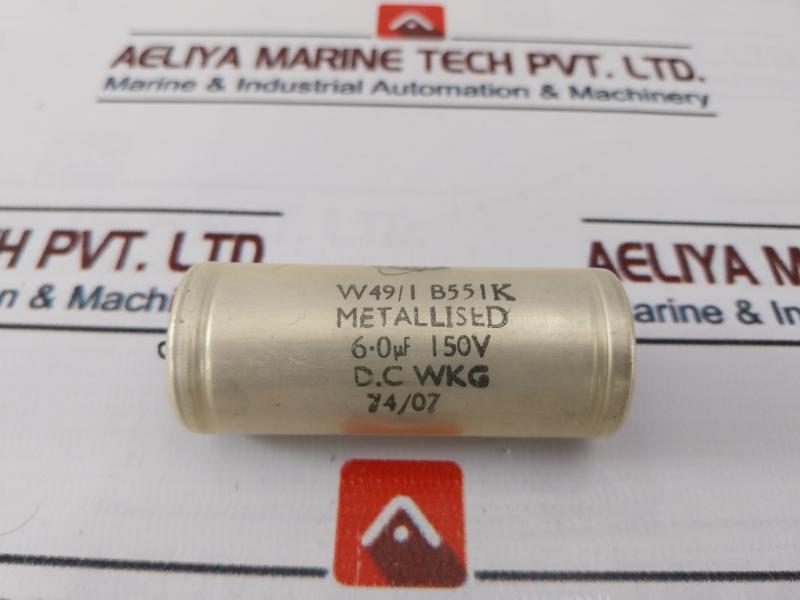 Erie W49/1 B551K Capacitor 6-0µF 150V