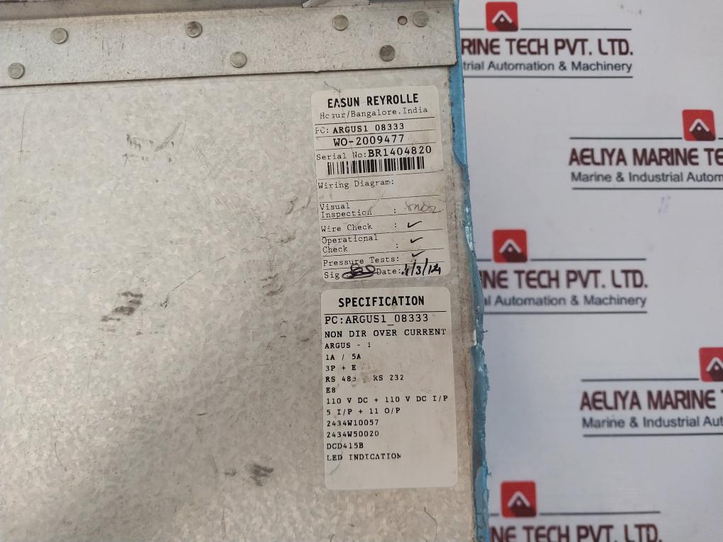 Erl Dcd 415B Over Current Protection Relay