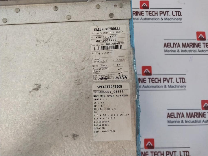Erl Dcd 415B Over Current Protection Relay