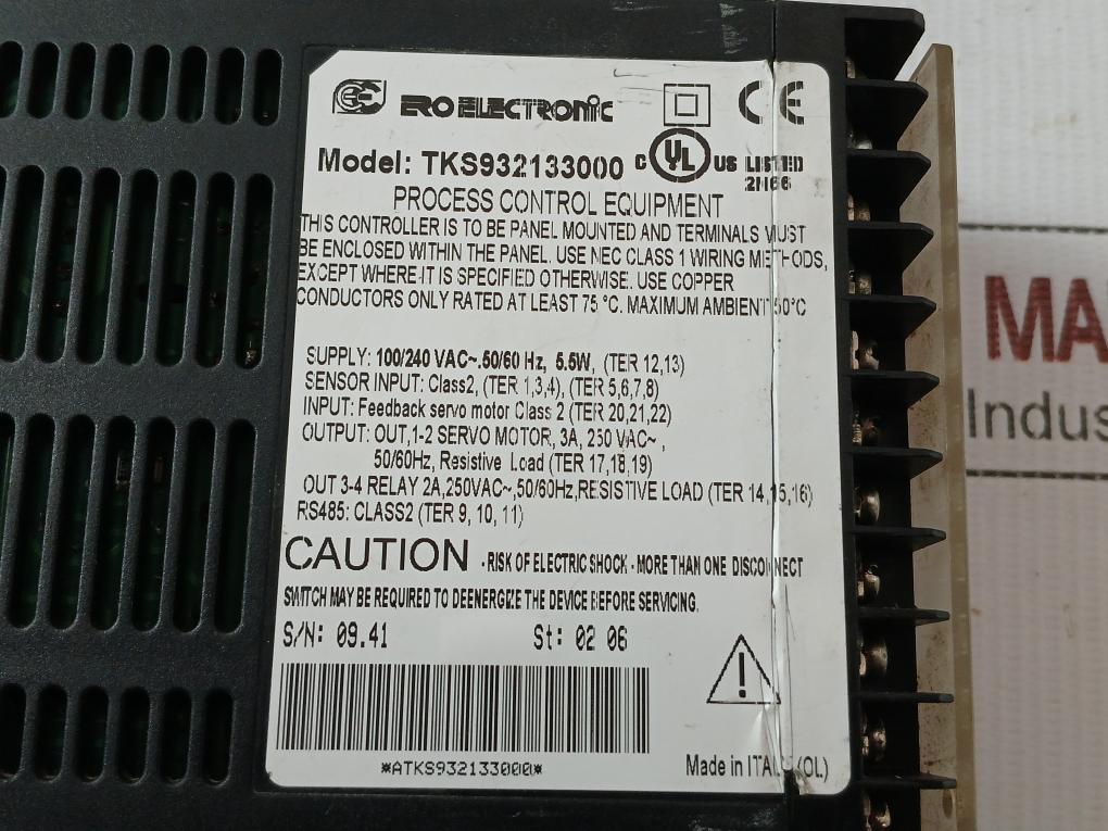 Process Controller 100/240Vac Ero Electronic Tks932133000