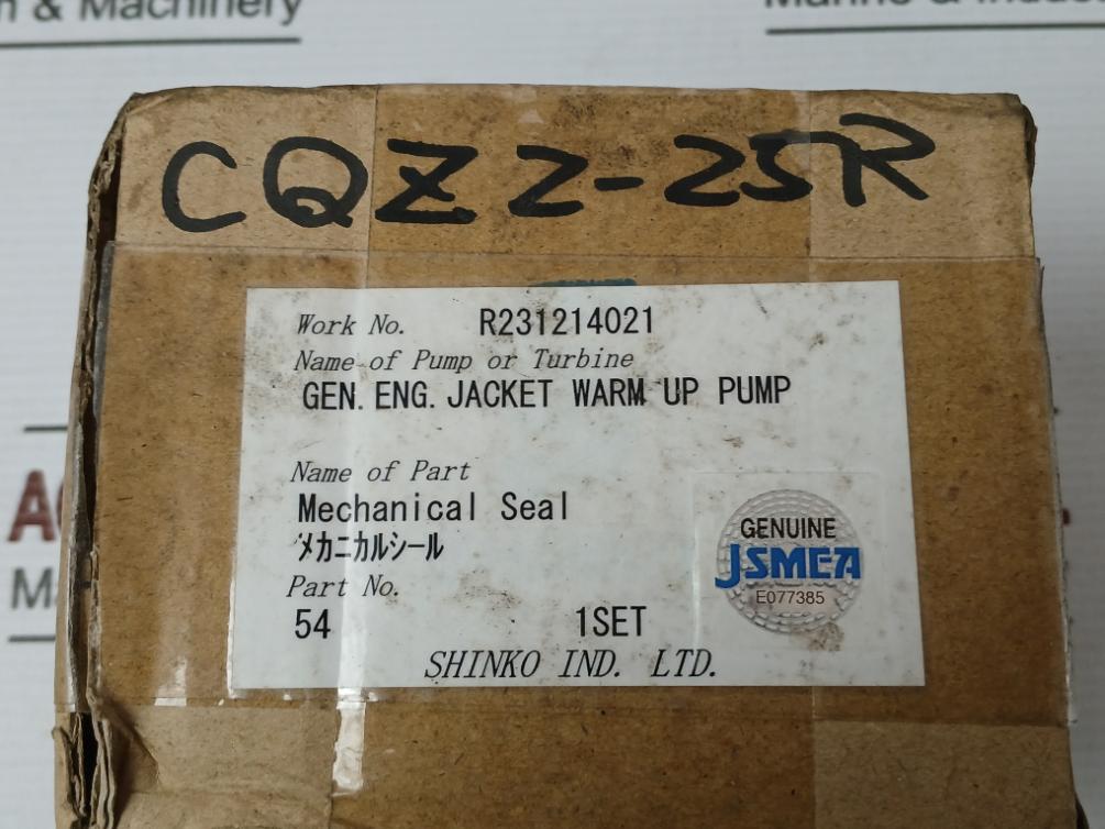 Es10-025Jp Mechanical Seal Set Pillar