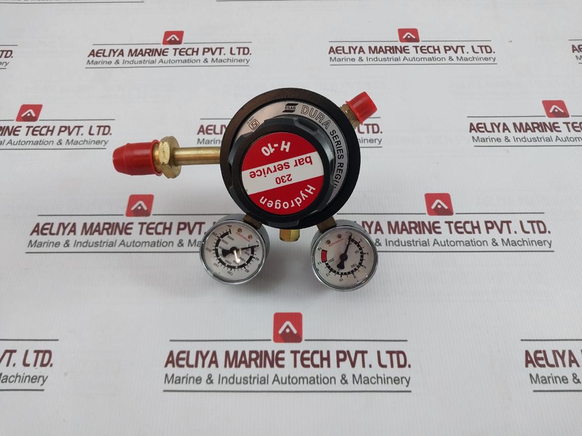 Esab 4330196525 Hydrogen Multi Stage Regulator 0-4000Psi 0-280Bar