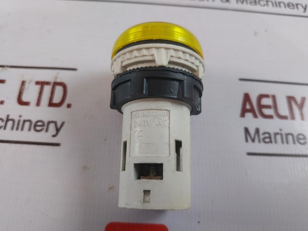 Esbee 050516 Yellow Push Button Led Indicator E Series 240V Ac