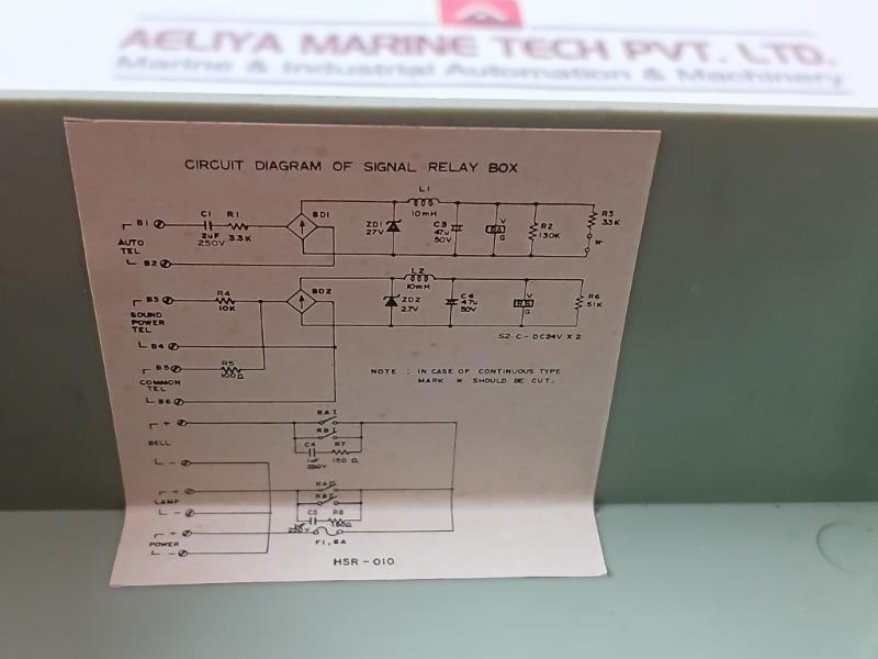 Hyundai Signal Relay Box Hei-sr002 24V Dc