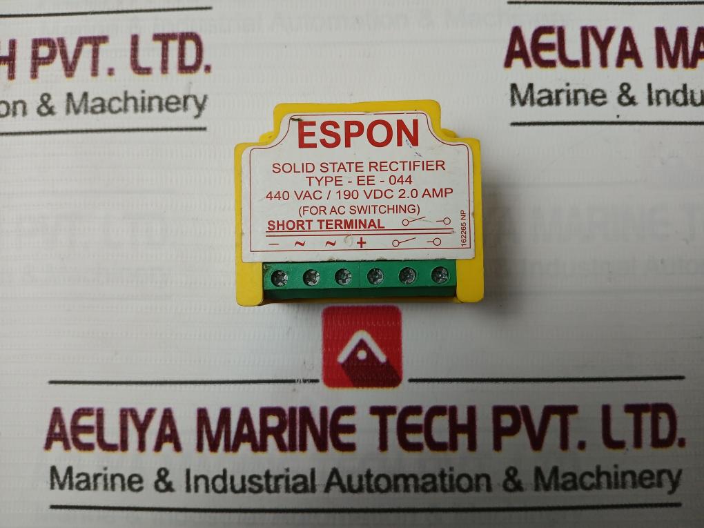 Espon Ee-044 Solid State Rectifier 440Vac/190Vdc 2.0 Amp