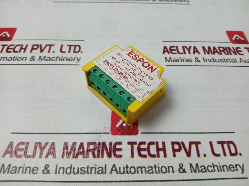 Espon Ee-044 Solid State Rectifier 440Vac/190Vdc 2.0 Amp