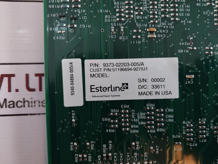 Esterline 9373-02203-005/a Advanced Input System Device 9301-00592-001/a