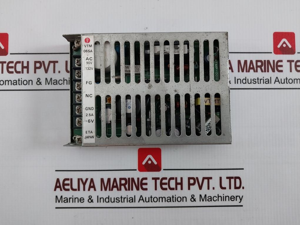Eta Vtm 06Sa Switching Power Supply Ac 90V~132V 2.5A +6V Vtmp-001K, 21V-0