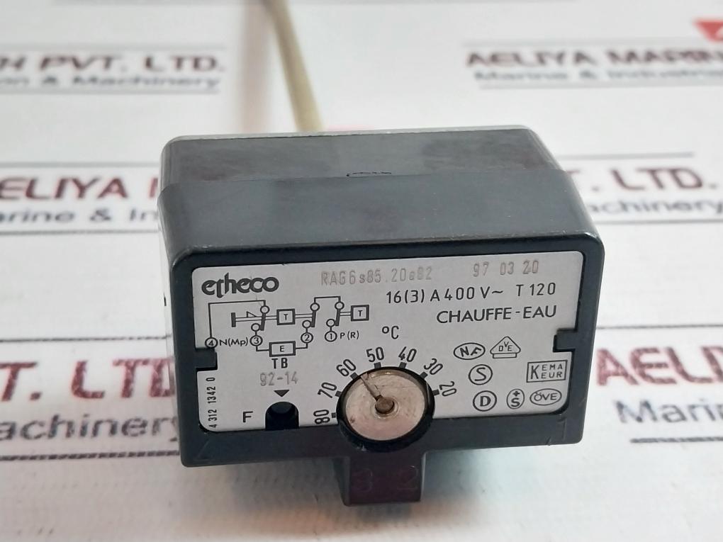 Etheco Chauffe-eau Rag6S85.20E82 Thermostat Limiter 16(3) A 400V~ T120