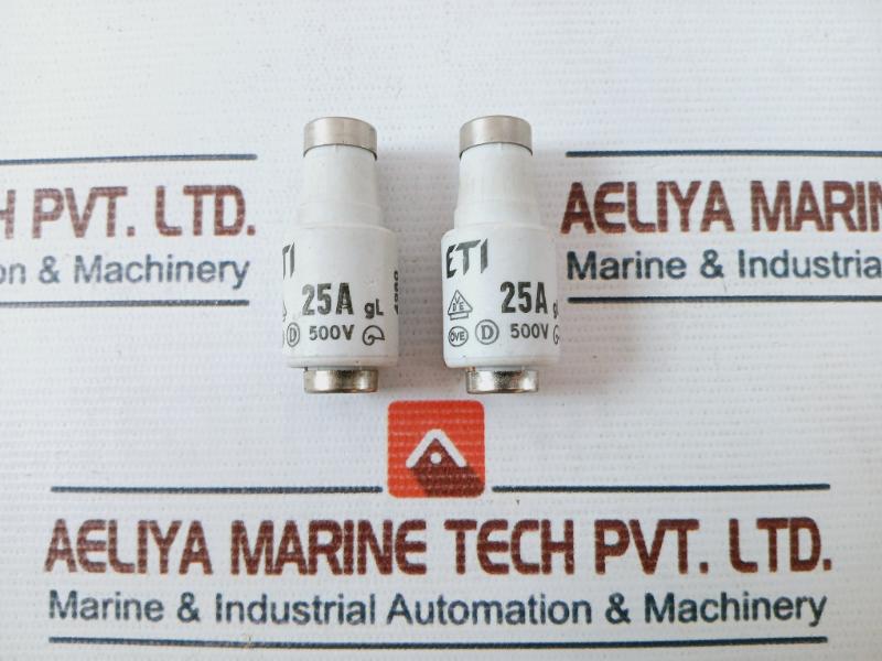 Lot Of 8X Eti 25A Diazed Fuse Gl 4260 500V