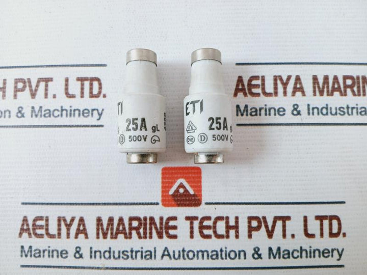 Lot of 8X ETI 25A Diazed Fuse GL 4260 500V
