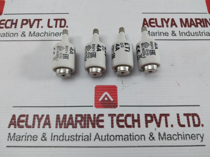 Eti Slow Blow Diazed Fuse Link 002312402, 4A 500V (1 Box =4 Pieces)
