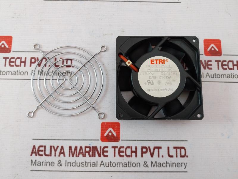 Etri 99Xu0182000 Cooling Fan 12/9W 135/105Ma 115V 50/60Hz