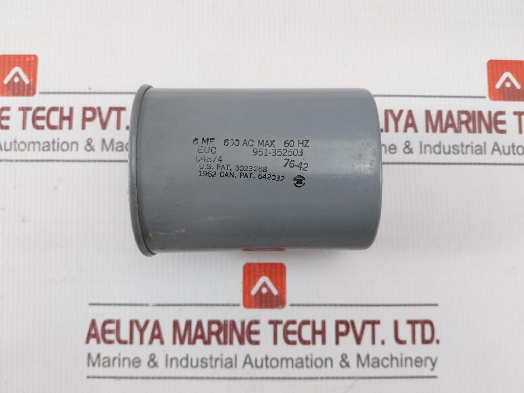Euc 951-352503 Capacitor 660V Ac Max 60Hz