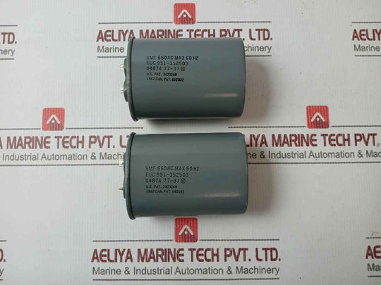 Euc 951-352503 Motor Run Capacitor 660Ac Max 60 Hz New
