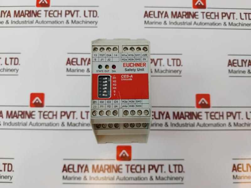 Euchner Ces-a-aea-04B Evaluation Safety Relay Module 072000, 250Ma Dc24V