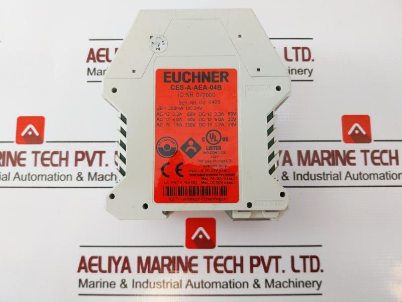 Euchner Ces-a-aea-04B Evaluation Safety Relay Module 072000, 250Ma Dc24V