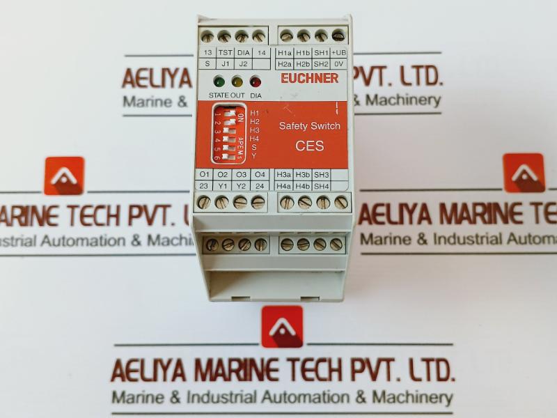 Euchner Ces-a-aea-04B Relay 24V Dc 250Ma Ac/Dc 6A 30V 1.5A 230V, 072000